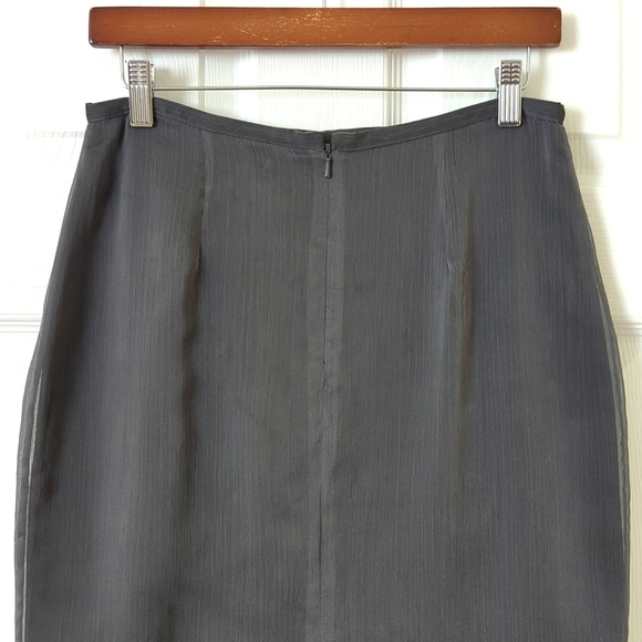 Express 90's Vintage Vine Embroidered & Beaded Straight Knee Length Skirt 9/10 - Picture 7 of 11